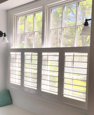 Tampa faux wood cafe shutters